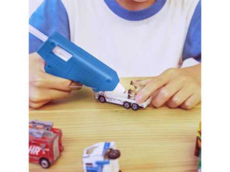 LogiLink Mini pistolet à colle, 10 wattts, bleu
