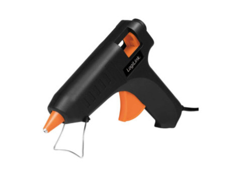 LogiLink Pistolet à colle, 20 watts, noir/orange