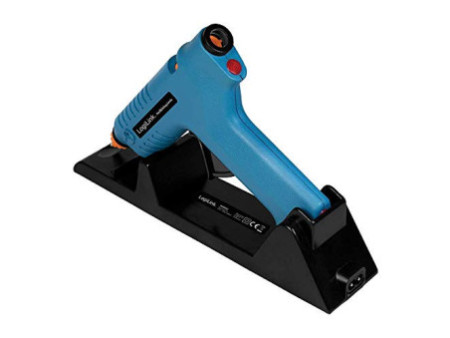 LogiLink Pistolet à colle, 80 watts, sans câble, bleu