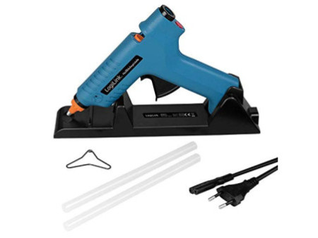 LogiLink Pistolet à colle, 80 watts, sans câble, bleu