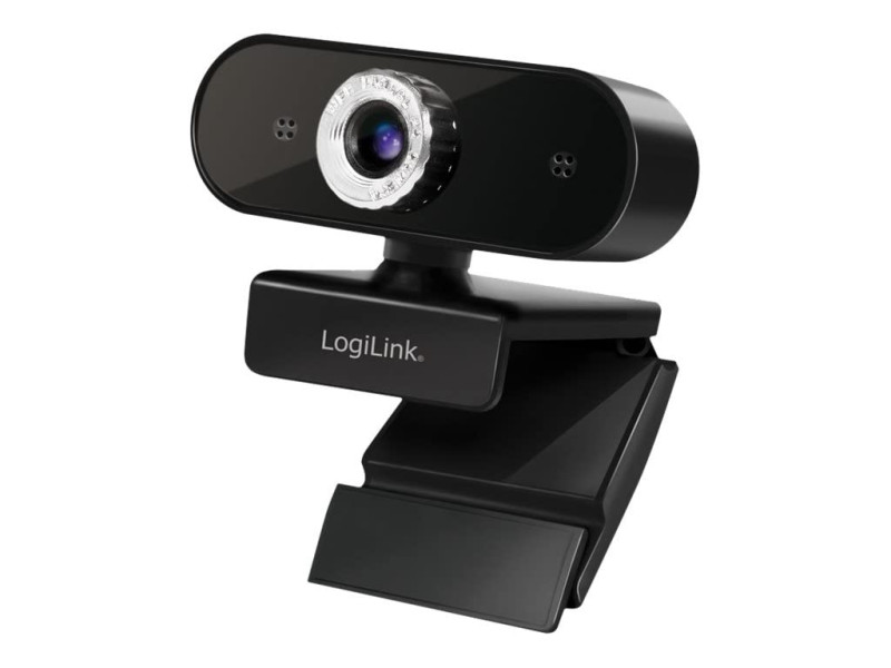 LogiLink Webcam Pro Full HD USB avec micro, noir