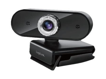 LogiLink Webcam Pro Full HD USB avec micro, noir