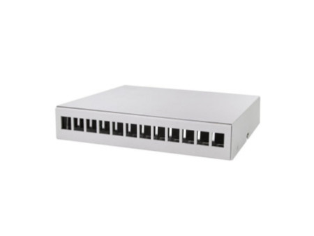 LogiLink Boîtier point de consolidation,12 ports, gris clair