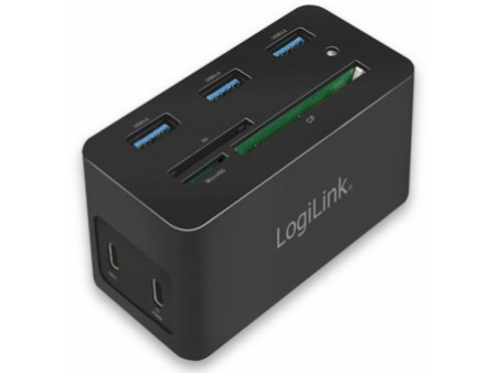 LogiLink Mini station d'accueil USB 3.2 (Gen 1), 10 ports
