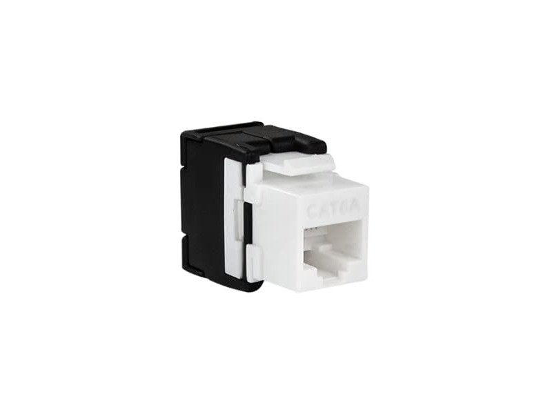 LogiLink Embase Keystone Cat.6A, classe EA, non blindé,blanc
