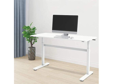LogiLink Bureau assis-debout, (L)1.400 mm, blanc