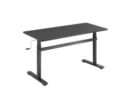 LogiLink Bureau assis-debout, (L)1.400 mm, noir