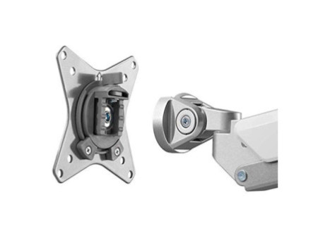 LogiLink Bras support pour deux écrans, aluminium, argent