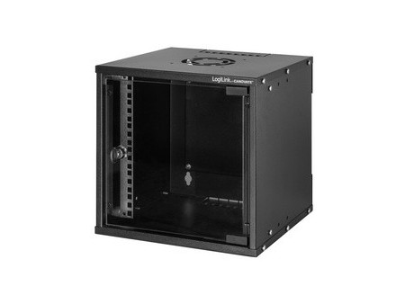LogiLink Coffret mural 10' SoHo, monté, 6U, noir