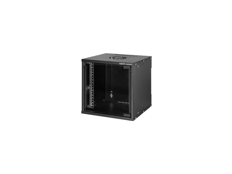 LogiLink Coffret mural 10' SoHo, monté, 6U, noir