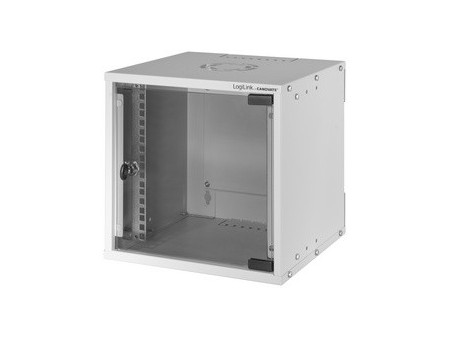 LogiLink Coffret mural 10' SoHo, monté, 6U, noir