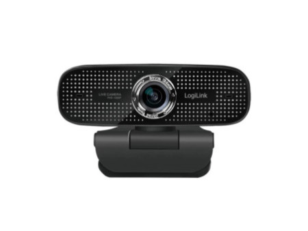 LogiLink Caméra de conférence HD USB, 2 micros, 100 degrés