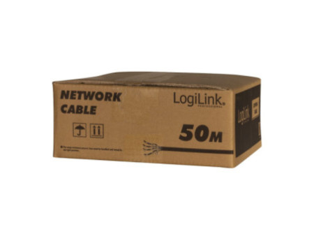 LogiLink Câble d'installation, Cat.7, S/FTP, 50 m, Simplex