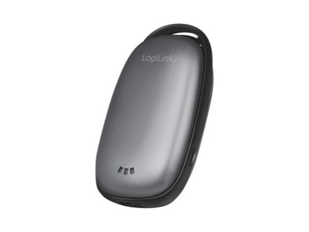 LogiLink Powerbank & chauffe-mains, 4.000 mAh, gris