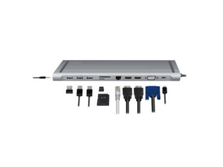 LogiLink Station d'accueil USB 3.2 (Gen 1), USB-C, 11 ports