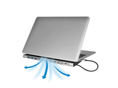 LogiLink Station d'accueil USB 3.2 (Gen 1), USB-C, 11 ports