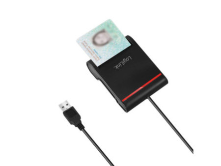 LogiLink Lecteur de cartes Smart ID USB 2.0, noir