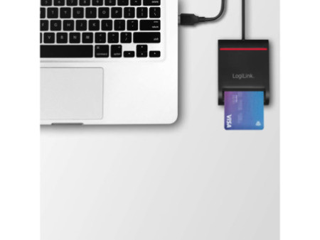 LogiLink Lecteur de cartes Smart ID USB 2.0, noir