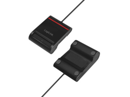 LogiLink Lecteur de cartes Smart ID USB 2.0, noir