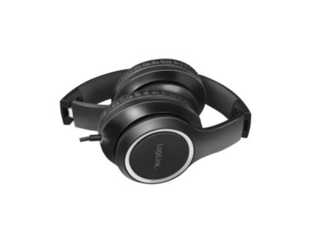 LogiLink Casque stéréo High Quality, avec micro, noir