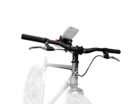 LogiLink Support de smartphone pour vélo, fixe, noir/rouge