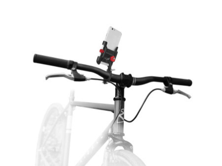 LogiLink Support de smartphone pour vélo, droit, noir/rouge