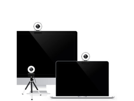 LogiLink Webcam USB Full HD à deux micros, noir