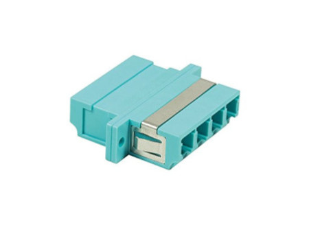 LogiLink Coupleur fibre, 2x LC-Duplex Quad, Multimode, vert