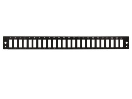 LogiLink Façade pour tiroir optique 19', 24 ports, noir