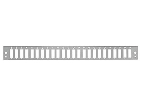 LogiLink Façade pour tiroir optique 19' 24 ports, gris clair