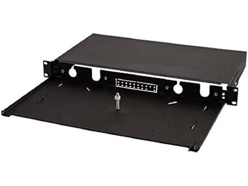 LogiLink Cassette d'épissurage 19', tiroir vide, noir