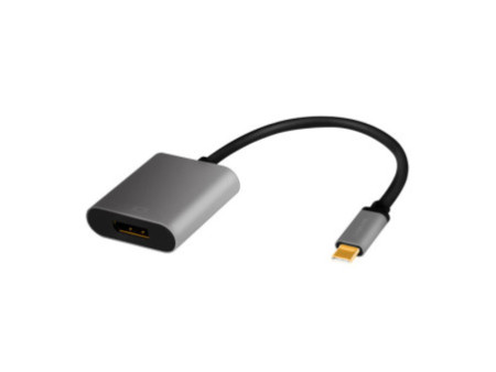 LogiLink Câble adaptateur USB-C - Displayport, noir/gris
