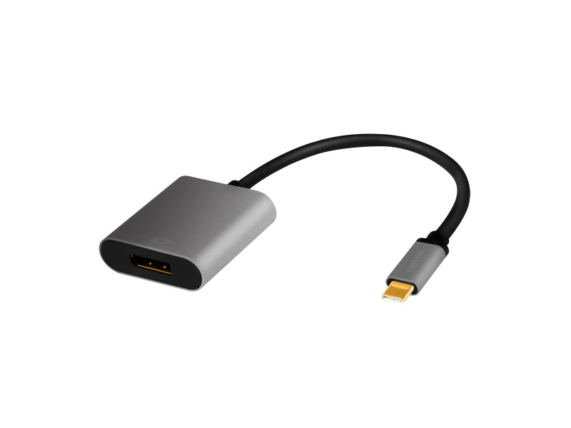 LogiLink Câble adaptateur USB-C - Displayport, noir/gris