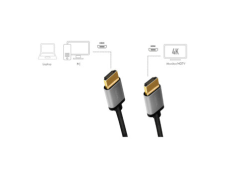 LogiLink Câble HDMI 2.0, fiche mâle A - mâle A, 3,0 m