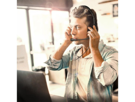 LogiLink Casque stéréo, avec microphone, noir