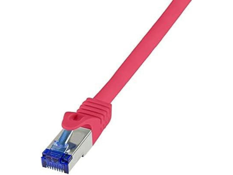 LogiLink Câble patch Ultraflex, Cat.6A, S/FTP, 0,5 m, rouge