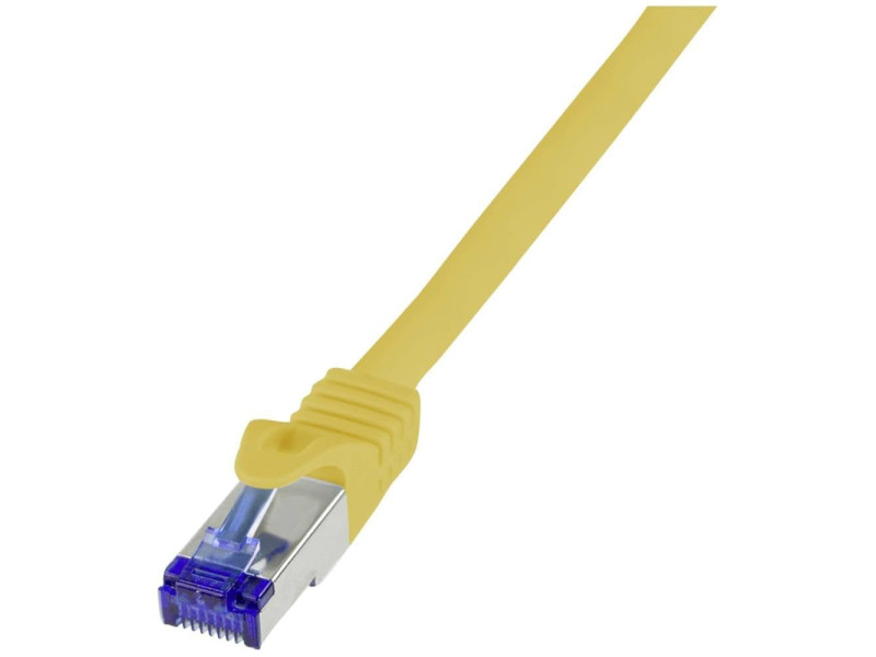 LogiLink Câble patch Ultraflex, Cat.6A, S/FTP, 10 m, jaune