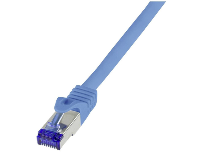 LogiLink Câble patch Ultraflex, Cat.6A, S/FTP, 15 m, bleu