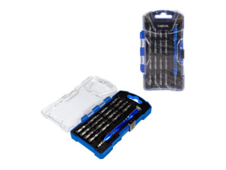 LogiLink Tournevis avec jeu de 17 embouts