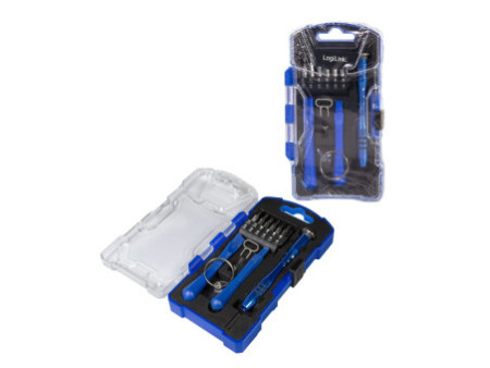 LogiLink Tournevis avec 12 embouts + accessoires