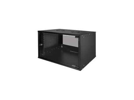 LogiLink Coffret mural 19' ECO, 6 U, assemblé, noir