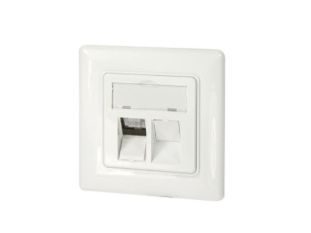 LogiLink Boîtier d'encastrement pour module keystone, blanc