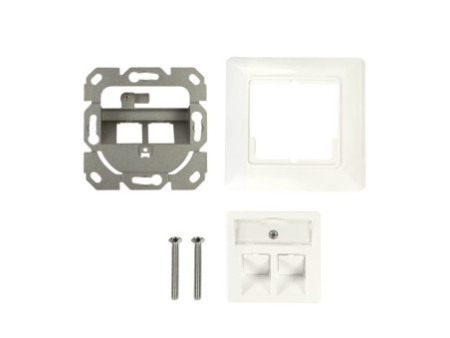 LogiLink Boîtier d'encastrement pour module keystone, blanc