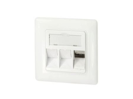 LogiLink Boîtier d'encastrement pour module keystone, blanc