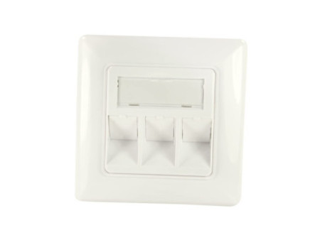 LogiLink Boîtier d'encastrement pour module keystone, blanc