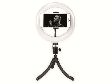 LogiLink Ring light pour smartphone, diamètre: 200 mm
