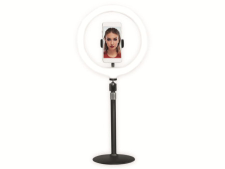 LogiLink Ring light avec trépied pour smartphone