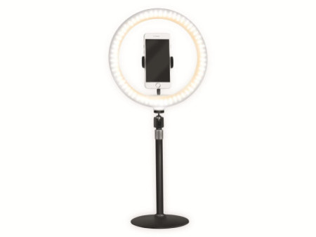 LogiLink Ring light avec trépied pour smartphone