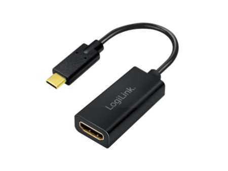 LogiLink Carte graphique USB 3.2, USB-C - HDMI-A, noir