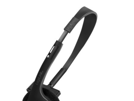 LogiLink Casque mono, avec microphone, prise jack 3,5 mm